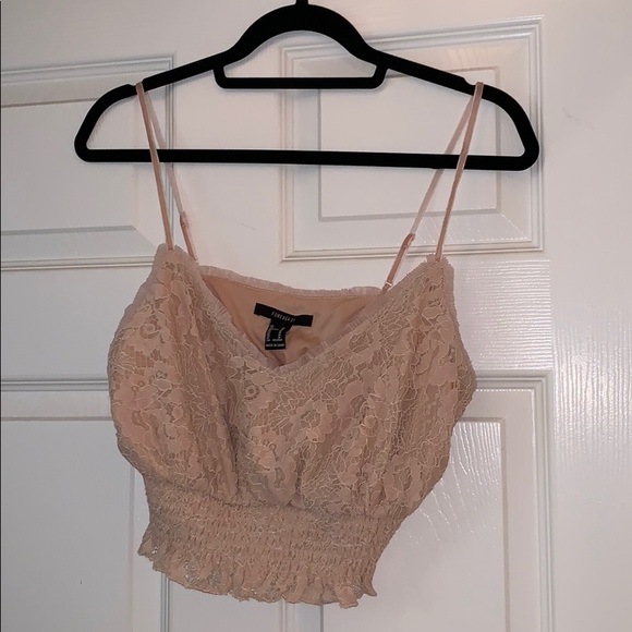 Forever 21 Tops - Light pink cropped shirt. Forever 21 Tops - Light pink cropped shirt.